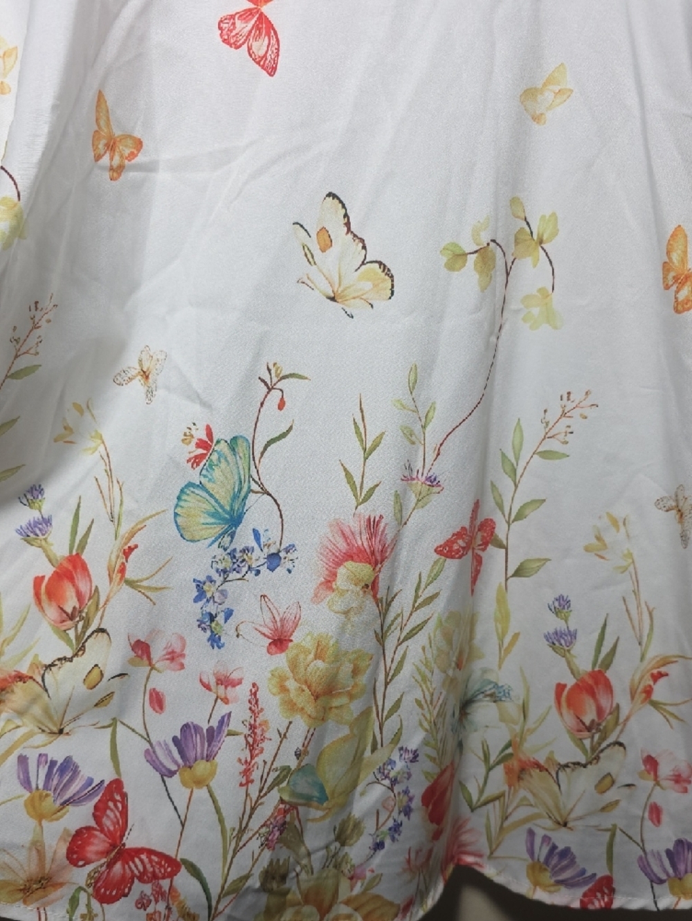 SHEIN White Floral & Butterfly Mini Dress - Picture 4 of 7